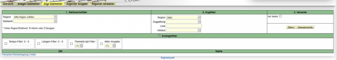 Anzeigefilter